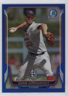 2014 Bowman Chrome Blue Refractor /250 Adam Wainwright #42 - Image 1 of 2
