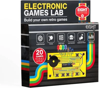 EIGHT Build Your Own Electronics Game Lab, Black - Image 1 of 4