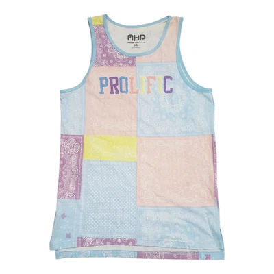 Another Hype Piece AHP Men's Prolific Tank Top Shirt Bandana Pastel Size XL - Image 1 of 4