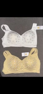 2 Daisy Bras for Older Women Bra Comfortable Convenient Front Snap 3XL - Picture 1 of 2