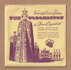 Complete set of vintage View-Master reels The Coronation of Queen Elizabeth II - Picture 1 of 2