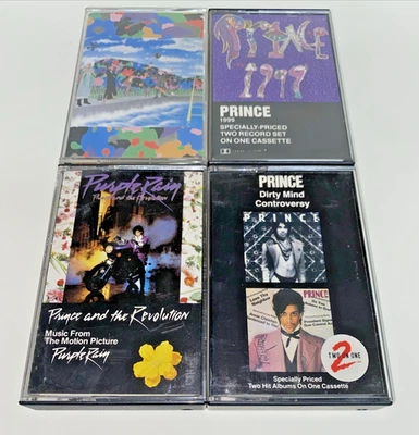 Prince Cassette Lot - 1999, Purple Rain , Dirty Mind, Controversy & Around World - Image 1 of 4