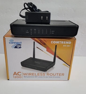 CONNEX-Comtrend Wireless-1Gbs-AC1200 Dual-Band Router w/MIMO Technology WR-5887 - Image 1 of 4
