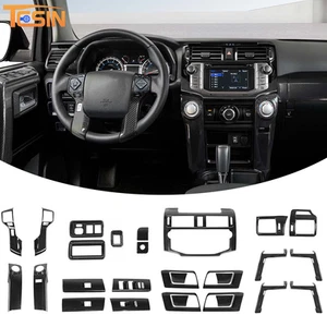 24pcs Carbon Fiber ABS Interior Panel Cover Trim Overlay Kit for 4Runner 2010-20 - Bild 1 von 12