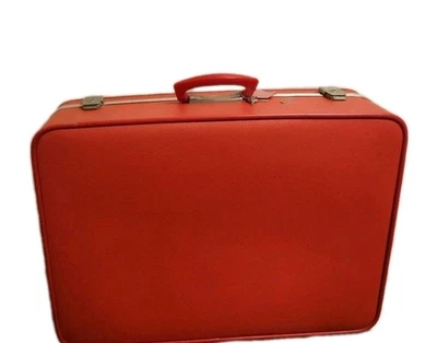 Maleta rígida vintage roja AIRWAY 25" equipaje rojo con cerradura y llaves en muy buen estado  Foto 1 de 4