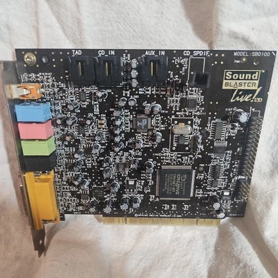 Creative Labs - 5.1 Sound Blaster Live - PCI Card - Model # SB0100 - Image 1 of 3