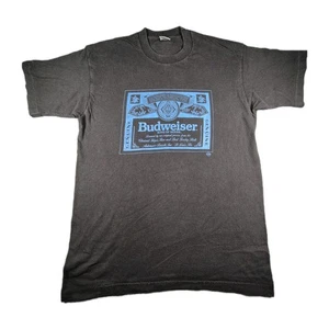 T-shirt Budweiser vintage anni 90 L punto singolo King of Beers Fruit of the Loom - Foto 1 di 8