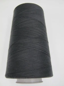 Coats Corespun Thread Charcoal Gray 6000 Yd Tex 24 Dual Duty Polyester Cotton - Picture 1 of 3