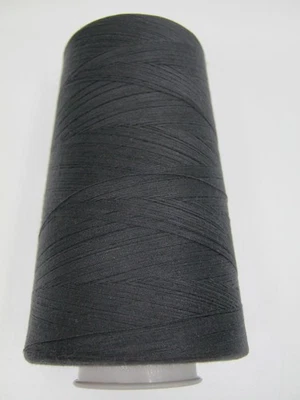 Coats Corespun Thread Charcoal Gray 6000 Yd Tex 24 Dual Duty Polyester Cotton - Image 1 of 3