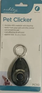 Dog training clicker Cat Puppy Button Click Trainer Obedience Aid Click Key Ring - Picture 1 of 4