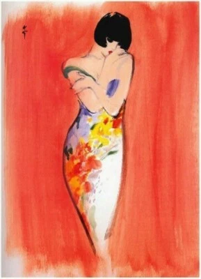 Bobbed : René Gruau : Ilustração de moda impressão arte: decoração minimalista elegante - Imagem 1 de 2