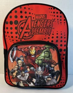 Marvel Avengers Assemble Mini 2 Compartment Backpack Lunch Box w/ Straps - Picture 1 of 12