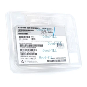 Intel P4510 2TB PCIe Gen3 x4 NVMe U.2 2,5" Enterprise SSD - SSDPE2KX020T801 - Bild 1 von 3