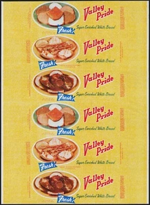 Vintage bread wrapper VALLEY PRIDE sandwiches pictured Shippensburg PA unused - Picture 1 of 2
