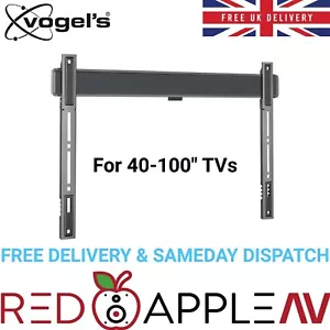 Vogels Elite TVM 5605 Black Fixed TV Wall Bracket 40-100" TVs 100KG FREE Postage - Picture 1 of 9
