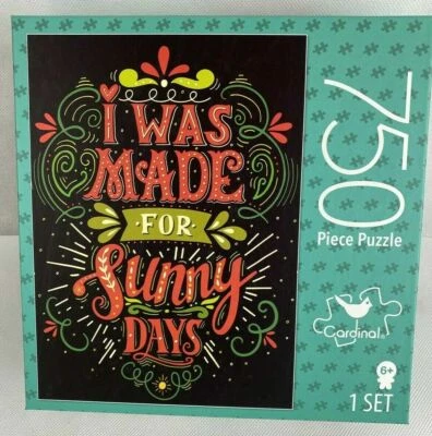 "I was Made for Sunny Days"  750 Piece Cardinal Jigsaw Puzzle 24'x18" - Sealed - Image 1 of 3