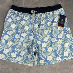 Rain Forest Badeshorts Herren XL blau Hawaii Blumen 36x6 Badehose gefüttert neu $ 69 - Bild 1 von 13