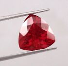 7.10 Cts Natural Mozambique Red Ruby Trillion Cut Certified Huge Gemstone Y285