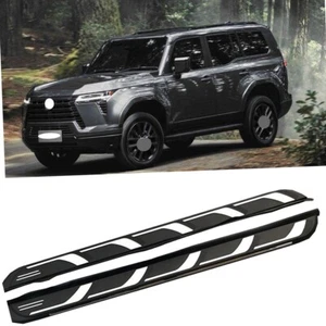 Running Board fits for Lexus GX550 2024 2025 Side Step 2PCS NerfBars Silver Edge - Foto 1 di 3