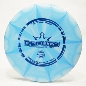 Dynamic Discs Prime Burst Deputy 176 g 3/4/-1.5/0 New Putter Blue - Picture 1 of 2