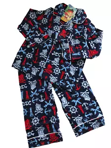 BNWT Boys Sz 1 Jake and The Never Land Pirates Long Flannel Winter PJ Pyjamas - Picture 1 of 1