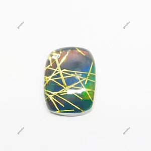 Beautiful 15.35 Ct Multi-Color Natural Doublet Opal Cushion Verified Gemstone - Picture 1 of 7