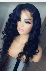 10A Handmade 100% brazilian Virgin Human Hair bodywave wig with closure - Picture 1 of 2