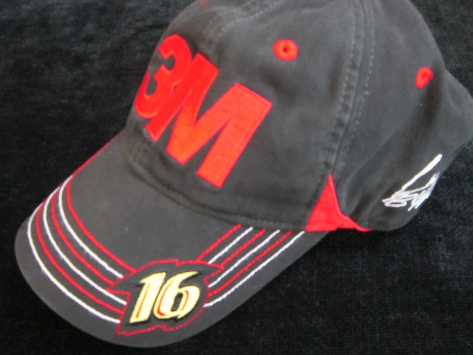 GREG BIFFLE #16 3M Gorra ROUSH FENWAY Equipo de Carreras Hombres PERSEGUIR Drivers Line De Colección Foto 1 de 4