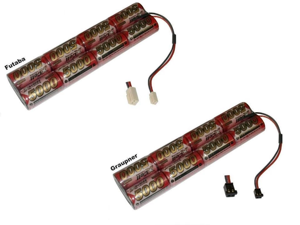 Leistungsstärkste Ni-Mh Senderakku für Graupner oder Futaba 9.6V5000mAh - Bild 1 von 1