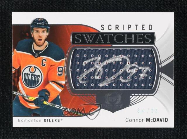 Connor McDavid #97 - Autographed 2017-18 Edmonton Oilers Pre-game