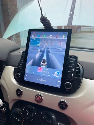 9.7" Per Fiat 500 2007-2015 Android 13.0 GPS RDS Autoradio Fit Apple Carplay+Cam - Immagine 1 di 4