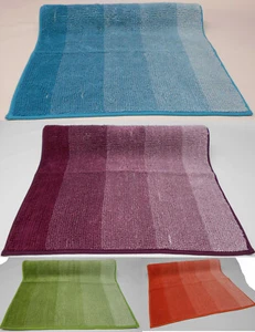 Badteppich Badvorleger Badematte Chenille uni einfarbig ca. 60x100 o. 70x120 cm - Bild 1 von 9