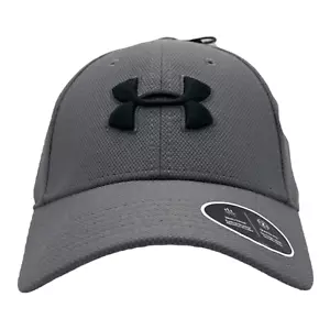 Sombrero/gorra ajustado para hombre Under Armour Blitzing 3.0 gris/negro - Imagen 1 de 7