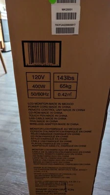 Sharp 70” 4k interactive whiteboard - Image 1 of 4