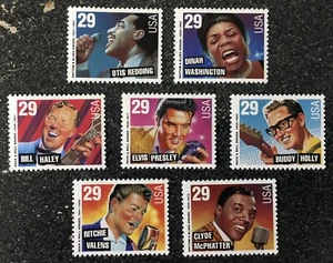 USA1992 #2724-2730 29c Rock & Roll Rhythm Blues - Set of 7 Sheet Singles mint - Picture 1 of 1