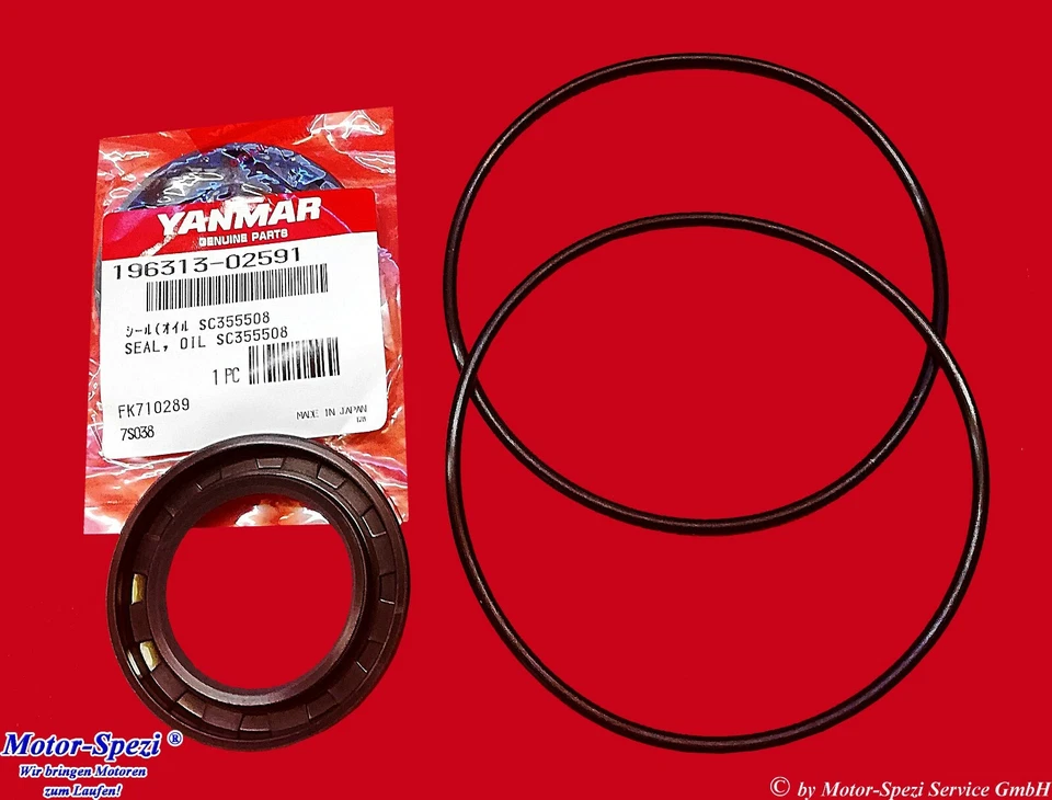 MOTOR-SPEZI Yanmar Dichtungssatz Propellerwelle Saildrive SD20, SD30, SD31 inkl.196313-02591