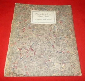 Johnson Boswell  Mrs. Piozzi  Suppressed Passage Restored  Oxford *1929 1st* - Picture 1 of 9