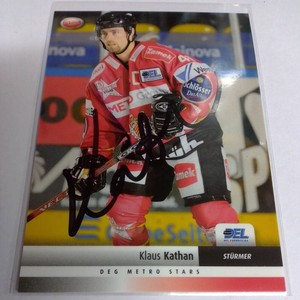 LED Playercard DEG Metro Stars 2007/08 Signed Klaus Kathan