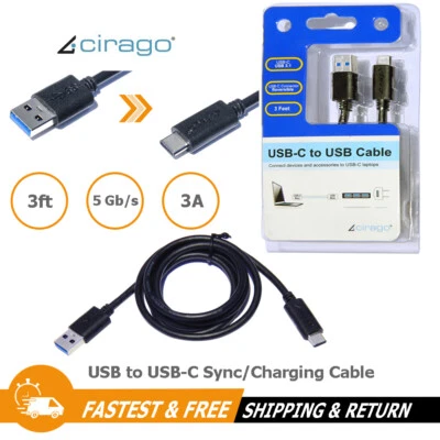 3ft USB to USB Sync / Charging Cable Charger Cord for Android Smartphone 5Gb/s - Image 1 of 4