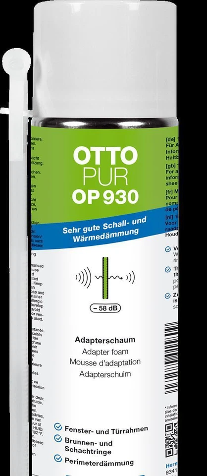 OTTO CHEMIE OTTOPUR OP 930 750ML INKL. PDR Schall und Wärmedämmung, Türschaum, Zargenschaum