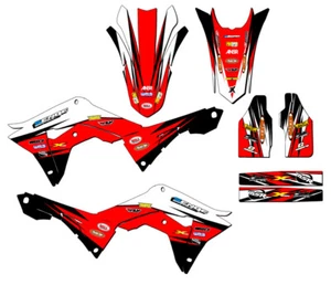 2017-2018 CRF 450R VELOCITY Red Senge Graphics Kit Compatible with Honda - Picture 1 of 4
