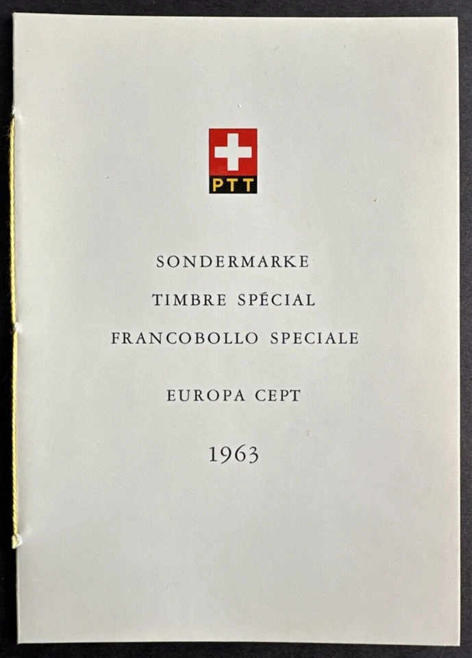 Switzerland 1963 Sc# 429 Souvenir Folder Mint Stamp EUROPA CEPT Unity Issue - Image 1 of 4