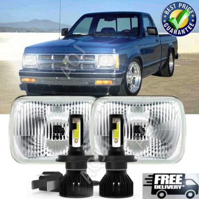 Pair 7X6''/5X7'' LED Headlights Hi/Lo Beam For 82-93 Chevy S10 Blazer GMC S15 - Imagem 1 de 4