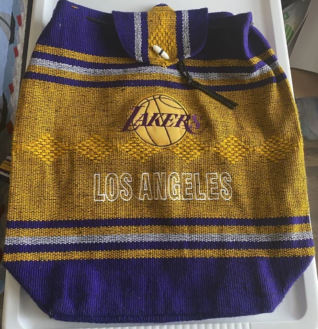 NBA Los Angeles LAKERS Light weight Knitted Backpack Sack Cover