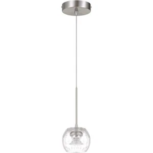 Cal Lighting Ithaca LED Glass Mini Pendant, Clear Bulbbed Glass, Steel - UP-1123 - Picture 1 of 1