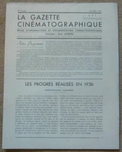 La Gazette Cinematographique - Monatszeitschrift mit Informationen und - Bild 1 von 1