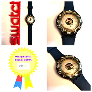 Swatch Scuba Usato SDN107 Silver Trace 1993 Vintage Orologio da polso Anni 90 - Bild 1 von 8