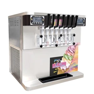 Kolice ETL Commercial 4+3 gemischte Geschmacksrichtungen Schreibtisch weiches Servieren Eismaschine - Bild 1 von 11