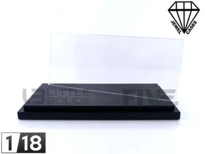 JEWEL CASES 1/18 - DISPLAY CASE SHOW-CASE 1/18 - BASEPLATE BLACK JC-L18BK - Imagen 1 de 3