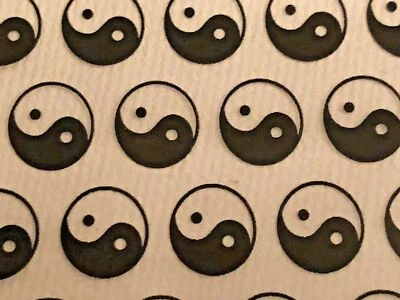 100 SMALL BAGGIES 1515 1.5' X 1.5' MINI Resealable POLY BAGS YIN YANG - Image 1 of 4